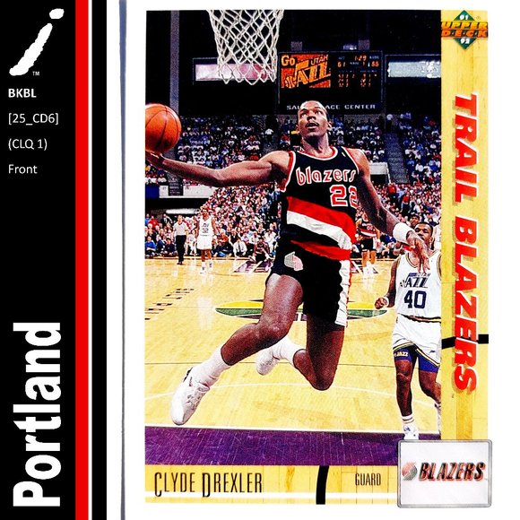 Portland Trailblazers (Clyde Drexler) - BKBL [25_CD6] - Picture 1 of 3